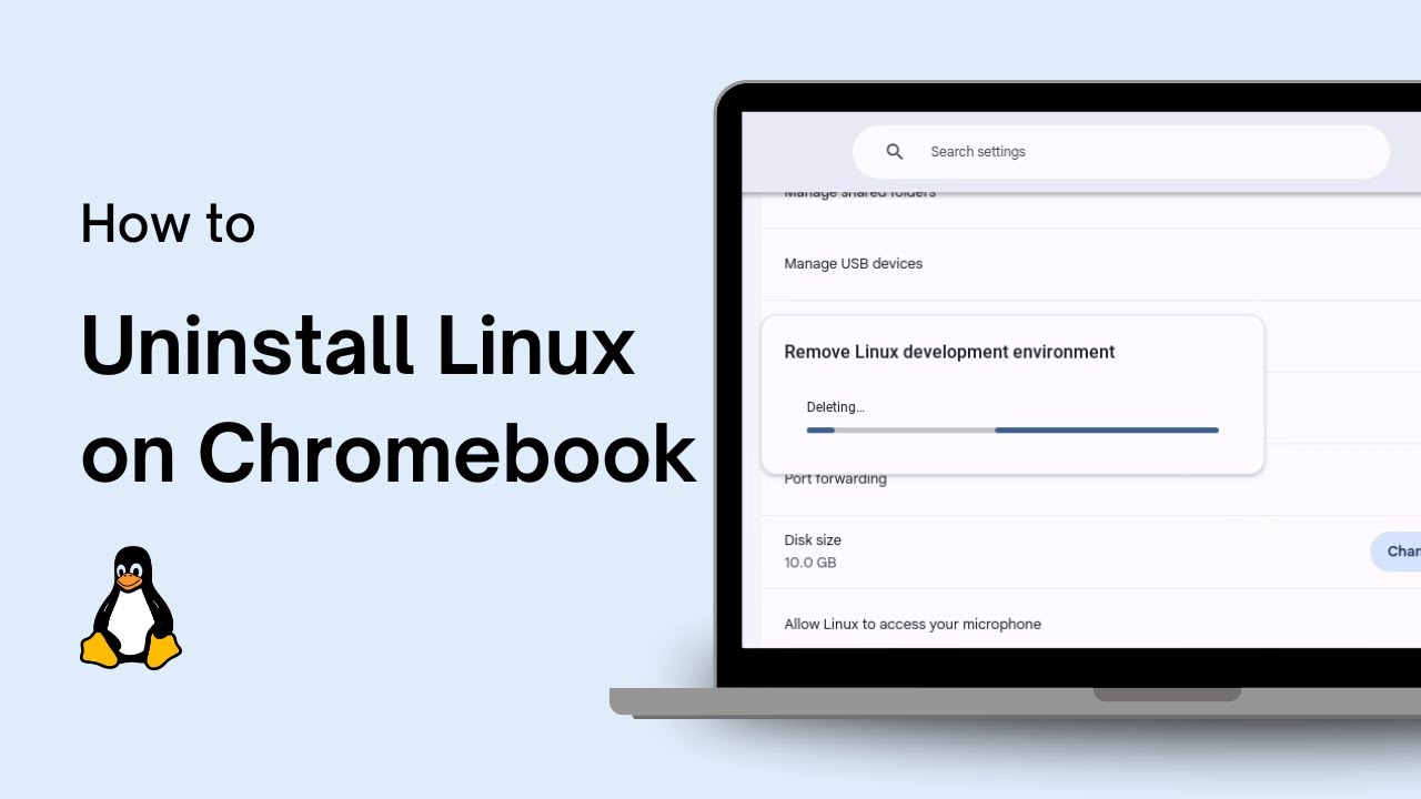 How to Uninstall Linux on Chromebook - YouTube