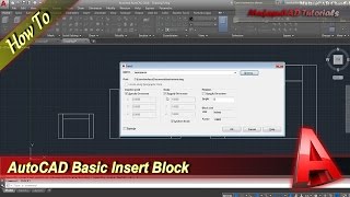 Autodesk Autocad tutorial basic how to insert block with scale easy and fast, check it out!!! Don