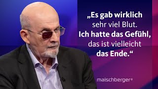 Salman Rushdie über den Moment des Attentats und seine Sorge vor einem Trump-Comeback | maischberger