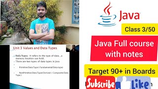 Best explanation of Unit - 3 Values and Data Types Profile