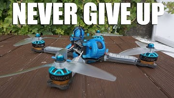 Never Give Up - FPV Racing 3rd Person View - HaloRC Icarus - Betaflight 3.5