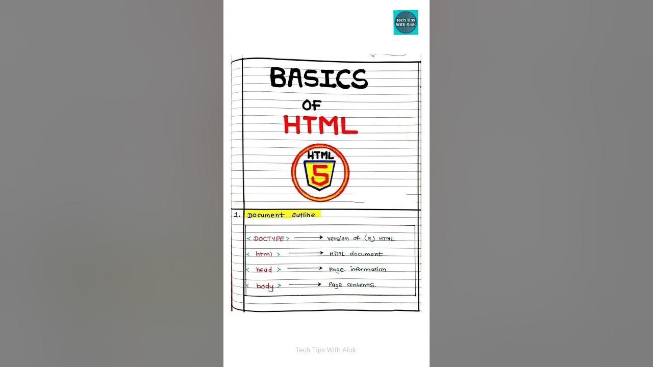 Basics of HTML #html #html5 - YouTube