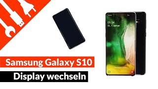 Samsung Galaxy S10 LCD Digitizer Ersatzdisplay + Rahmen Vormontiert Schwarz Video