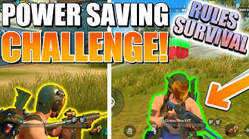 RULES OF SURVIVAL ULTRA POWER SAVING CHALLENGE! RULES OF SURVIVAL GAME IOS AND ANDROID!