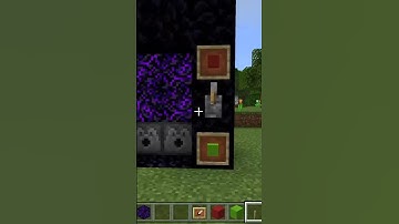 On /Off nether portal in Minecraft🔥 #shorts #minecraft
