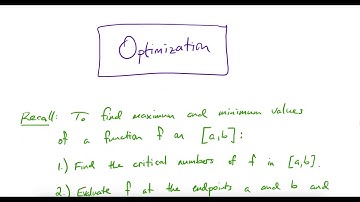 Optimization