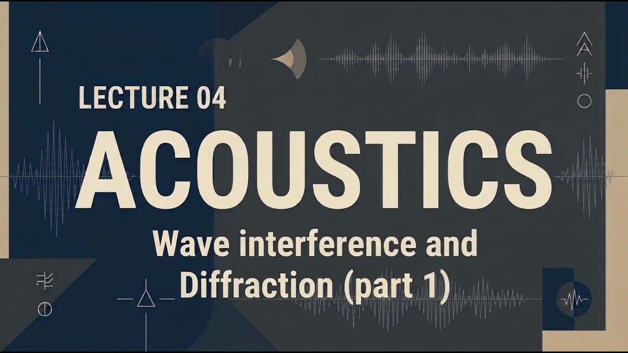 Lec 4 Wave Interference and Diffraction p1 - YouTube
