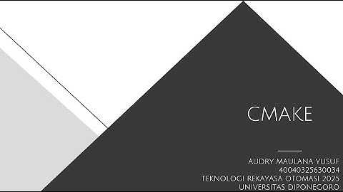 MEMBUAT APLIKASI DENGAN CMAKE DAN AI