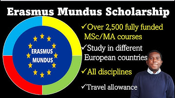 Erasmus Mundus Scholarship: €1,400 Stipend, Full Tuition, Travel Allowance: How to Apply