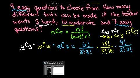 Multiple Combinations TI-84