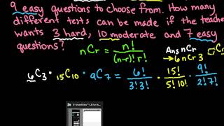 Multiple Combinations TI-84