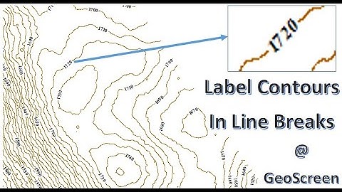 How to Label Contours in Line Breaks in  ArcGIS as in AutoCAD
