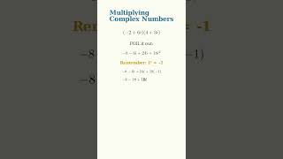 Multiplying Complex Numbers — FOIL Still Works #shorts