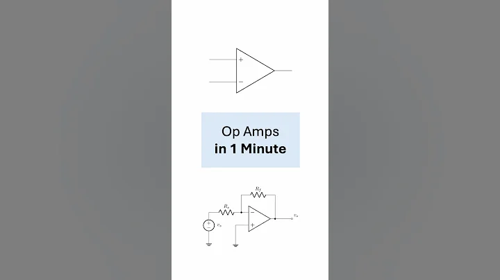 Op Amps Explained in 1 Minute #physics #electricalengineering #amplifier
