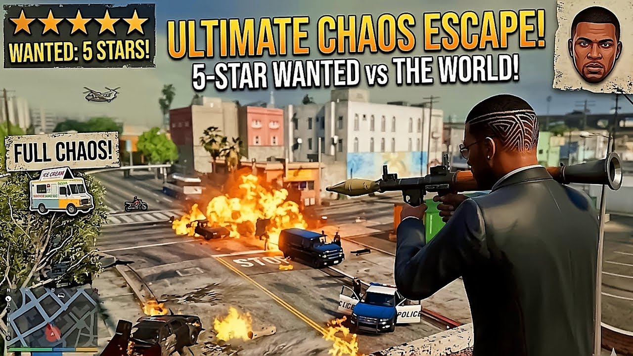 GTA 5: Epic Van Bombing & The Ultimate Police Escape! 💣🚔​ #GTA5 #GTAV #PoliceEscape #GamingMoments