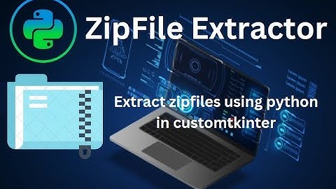 ZipFile Extractor using python CustomTkinter #python #pythonprogramming #tkinter #app