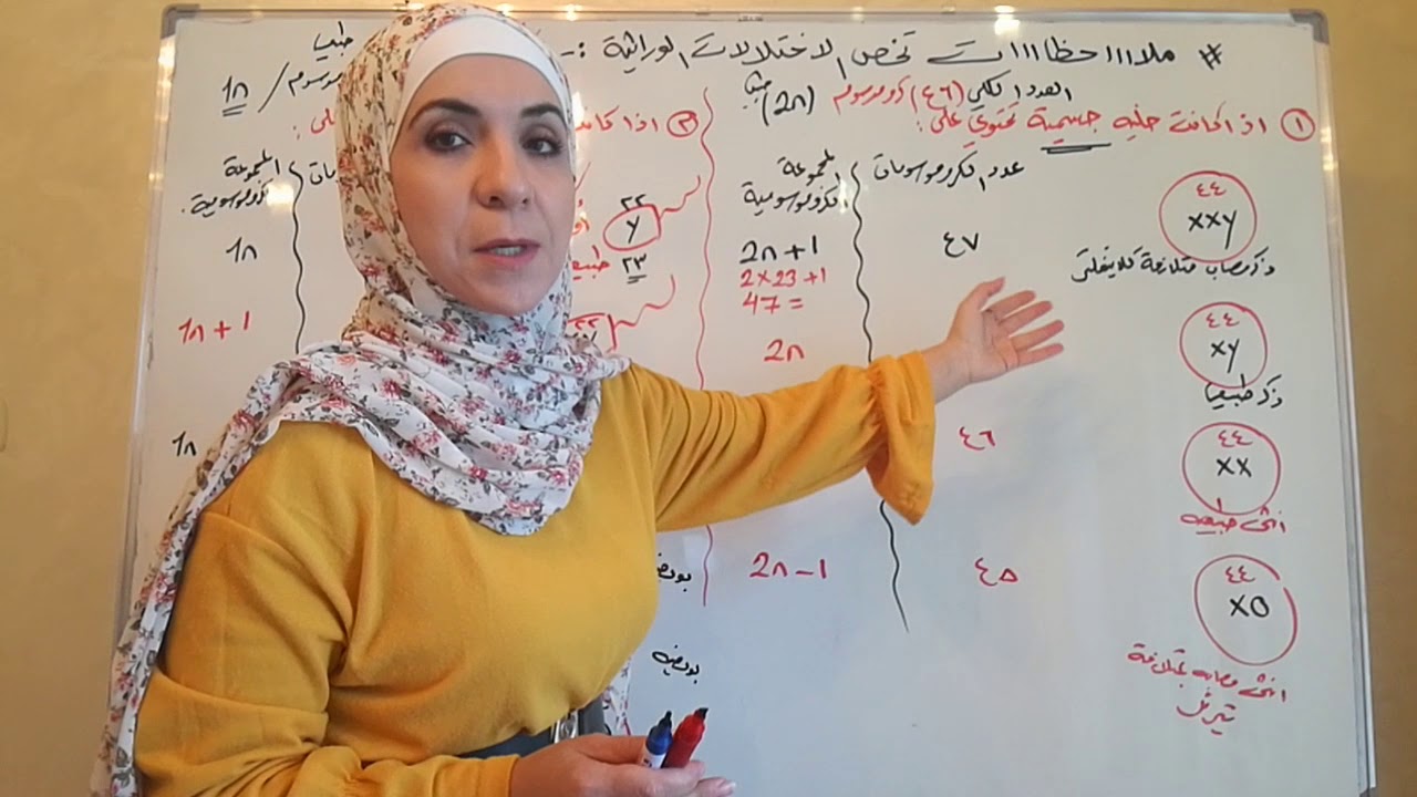 توجيهي/ الطفرات/ ملاحظات عن الاختلالات الوراثية الناتجة عن طفرة جينية أو كروموسومية (عدد )