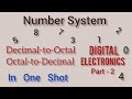 Number System | Digital Electronics | Decimal to Octal, Octal to Decimal BCA @PreetasticEducation 