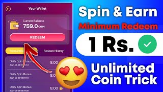 🔴New Earning App | 🥰Spin & Earn With Unlimited Coin Trick 💸| KK LOOTERZ screenshot 4