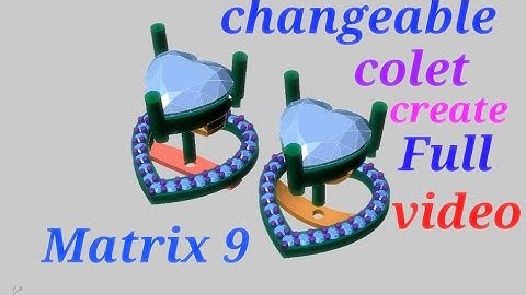 Matrix 9 how to Design changeable colet create full video