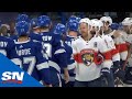 Tampa Bay Lightning & Florida Panthers Exchange Handshakes After Hard-Fought Series