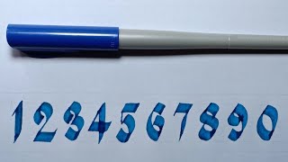 #pilot #calligraphy Pilot Parallel Pen 6.0mm / numbers