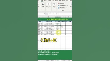 Excel EP16 快速提取身份证中出生年月日