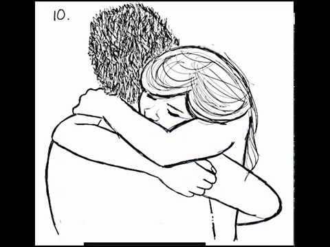 How To Draw Two People Hugging Drawing Hugs Step By Step Drawing Tutorial Youtube