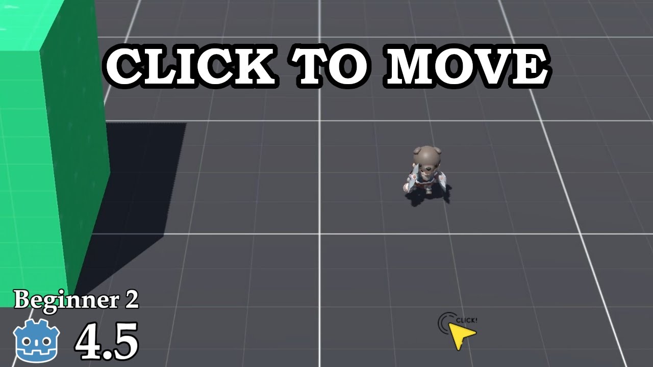 How to move on click - Learn Godot 4 3D - no talking