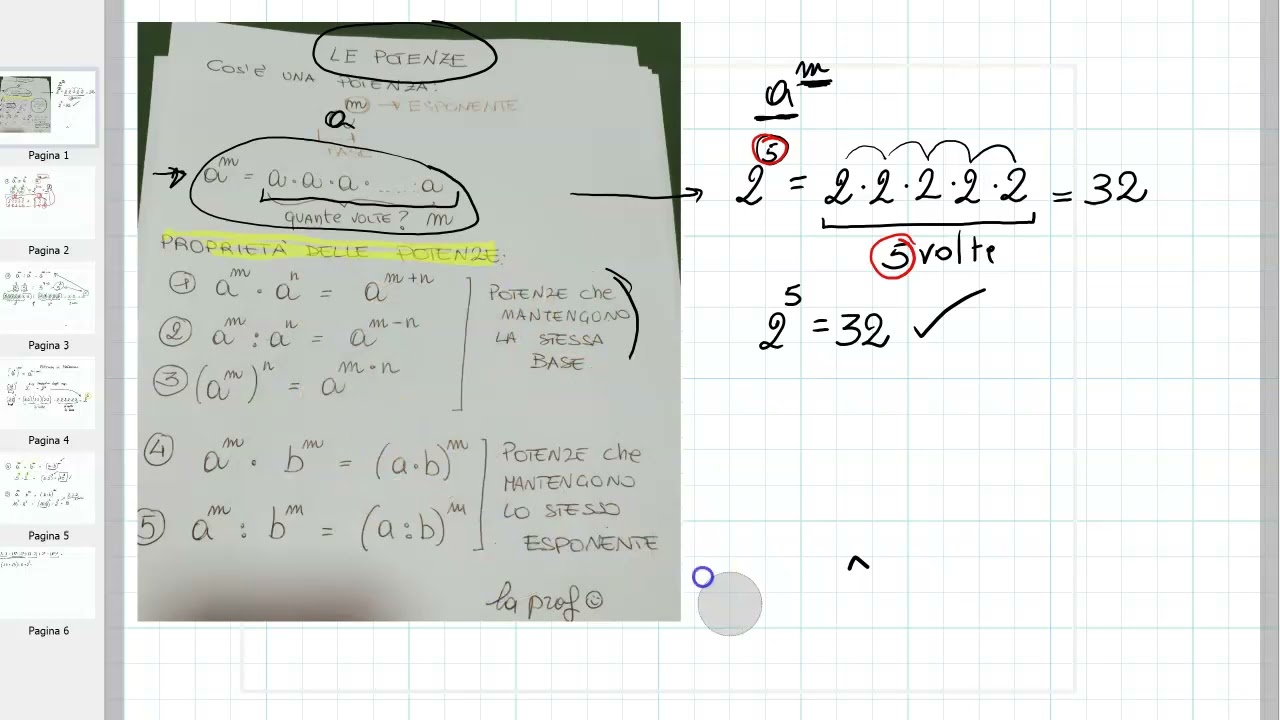 Espressione con proprietà delle potenze