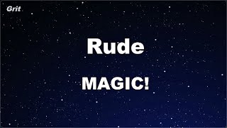 Karaoke♬ Rude - MAGIC! 【No Guide Melody】 Instrumental