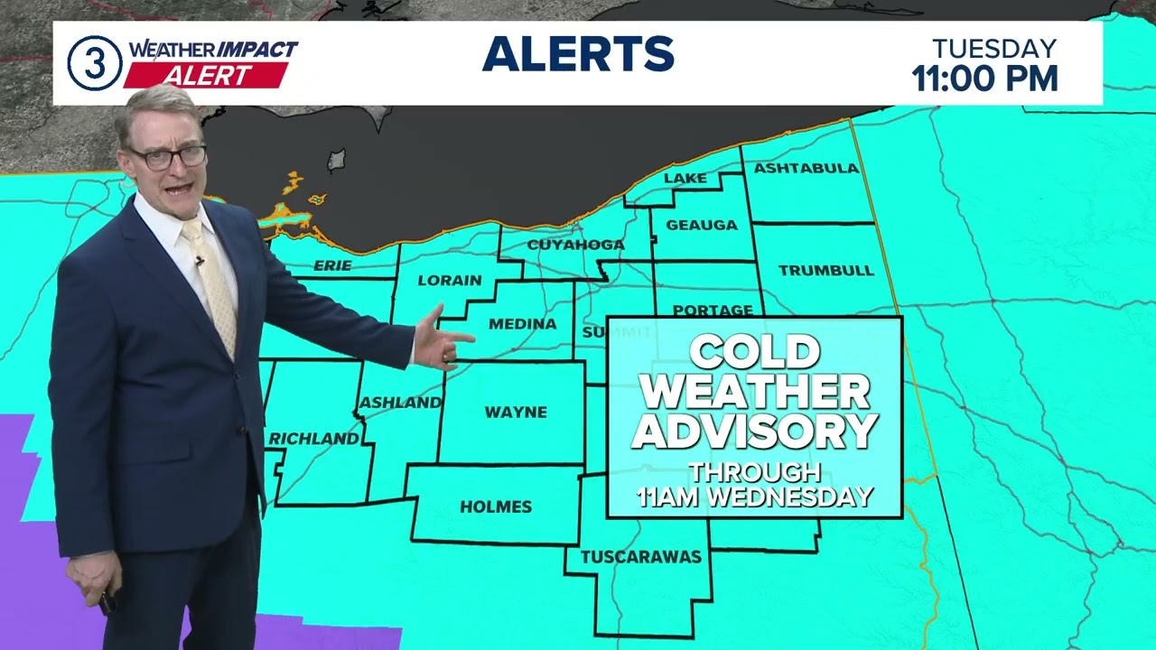 Cleveland area weather forecast: Way below-average temps continue through the end of the week
