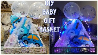 Diy baby gift basket idea||step by step tutorial||new born baby gift basket||#diy #giftbasket.