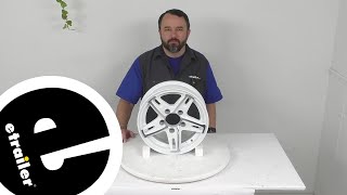 Review of Americana Trailer Tires and Wheels - Aluminum AM08 Series White Machined Wheel - KE43TJ