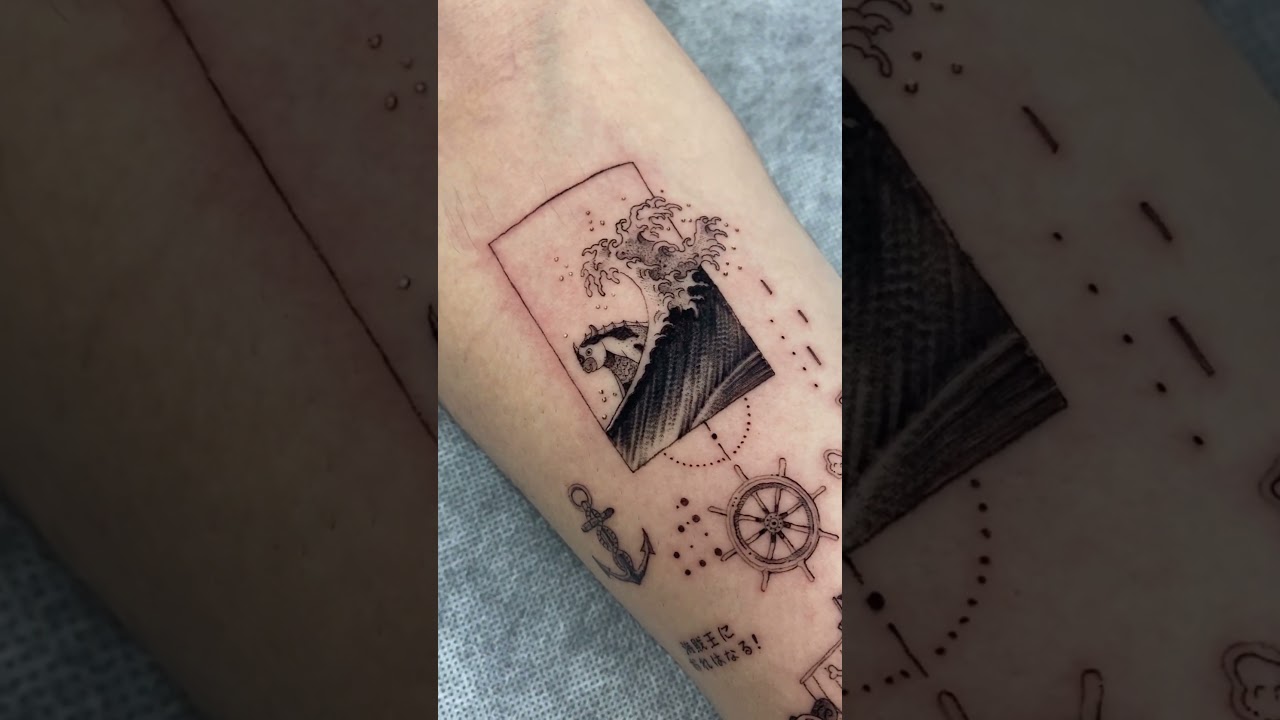 One Piece Tattoo with amazing small pieces 