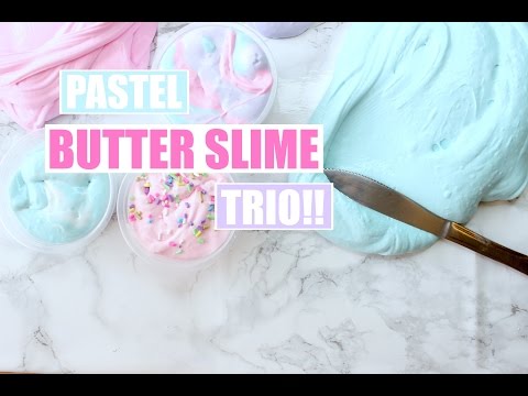 DIY BUTTER SLIME TWO WAYS! - Super easy slime recipe