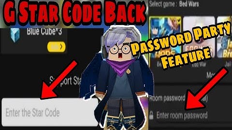 G-Star Code Is Back And New Password Feature! 😱🔥