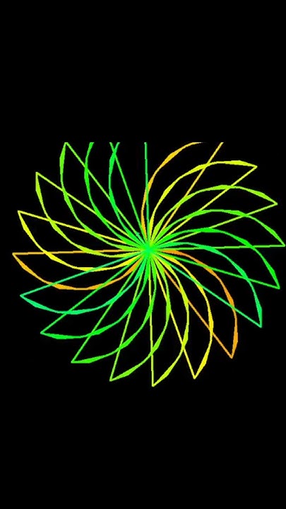 Green and yellow Rangoli designs in python #shorts #coding #hack - YouTube