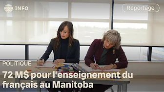 The federal government invests $72 million in French language teaching in Manitoba