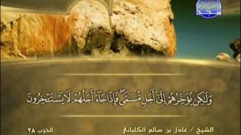 سورة النحل الشيخ عادل الكلباني