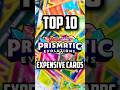 TOP 10 MOST EXPENSIVE POKEMON PRISMATIC EVOLUTIONS CHASE CARDS