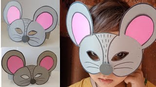How to make a Mouse mask |DIY Mouse |Easy Rat mask making|DIY Animal mask making|Easy DIY Crafts|