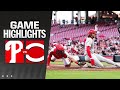 Phillies vs reds game highlights 42224  mlb highlights