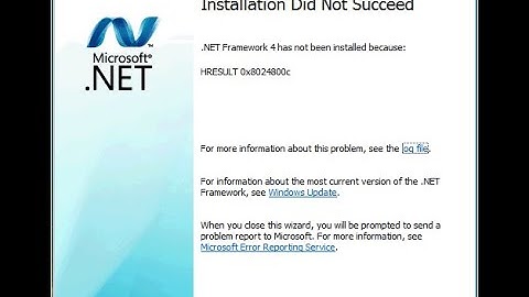 Easy solution to Instalation Did Not Succeed Microsoft.Net Framework , in any windows 7 or 10