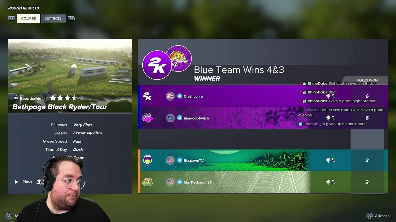 Ryder Cup Week 2 Alt Shot vs Himo and Crashconro in PGA TOUR 2K25