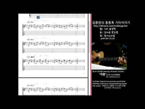 [김종완의 통기타 강좌] 4분의4박자 아르페지오(arpeggio)  기본패턴- 한마디패턴4.│기타배우기