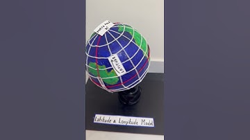 Latitude and longitude working model #scienceproject #schoolproject