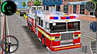 Fire Truck City Rescue Simulator - 911 US Emergency Fire Truck Driving 3D - Android Gameplay screenshot 5