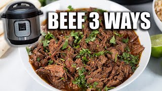 Instant Pot Chuck Roast Recipes--Turn an Inexpensive cut of meat into an easy, delicious dinner!