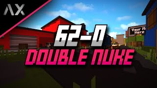 62-0 INSANE DOUBLE NUKE GAMEPLAY!?! | feat. Okanlmao [ax] [Krunker]